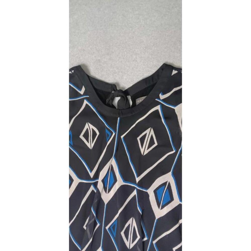 Vince Camuto Blouse Womens Size Small Tear Down Sheer Casual Formal Tie Neck - Picture 3 of 11